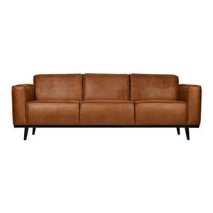 BePureHome Statement 3-zitsbank - Eco-leder - Cognac