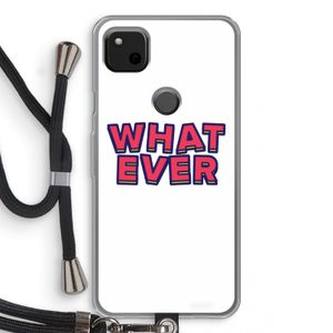 Whatever: Pixel 4a Transparant Hoesje met koord