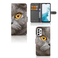 Telefoonhoesje | Met pasjeshouder | Samsung Galaxy A23 Britse Korthaar