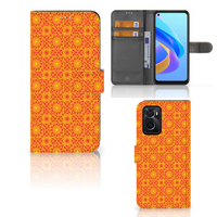 OPPO A76 | A96 Telefoon Hoesje Batik Oranje - thumbnail