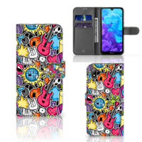 Huawei Y5 (2019) Wallet Case met Pasjes Punk Rock - thumbnail