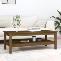 Salontafel 110x50x40 cm massief grenenhout honingbruin