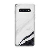 Elegante marmer: Samsung Galaxy S10 4G Transparant Hoesje