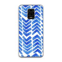 Blauwe pijlen: Xiaomi Redmi Note 9 Pro Transparant Hoesje Blauwe pijlen: Xiaomi Redmi Note 9 Pro Transparant Hoesje
