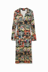 Tapestry midi-jurk M. Christian Lacroix - BROWN - XL