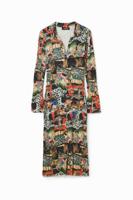 Tapestry midi-jurk M. Christian Lacroix - BROWN - M