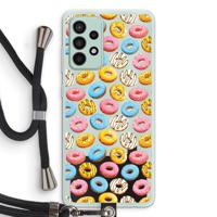 Pink donuts: Samsung Galaxy A52s 5G Transparant Hoesje met koord - thumbnail