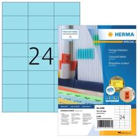 Etiket herma 4408 70x37mm blauw 2400 etiketten