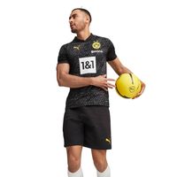 PUMA Borussia Dortmund Trainingsshirt 2023-2024 Zwart Geel - thumbnail