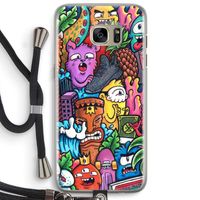 Vexx Mixtape: Samsung Galaxy S7 Edge Transparant Hoesje met koord