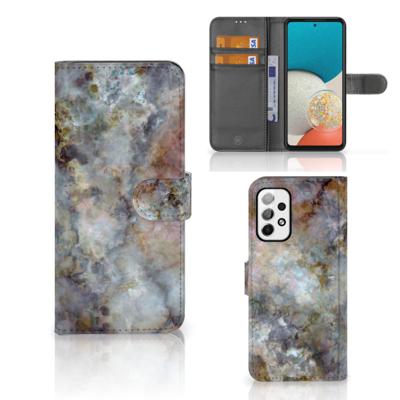 Samsung Galaxy A73 5G | Bookcase | Marmer Grijs