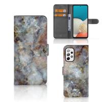 Samsung Galaxy A73 5G | Bookcase | Marmer Grijs