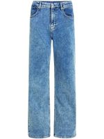 Karl Lagerfeld Jeans jean droit à taille mi-haute - Bleu