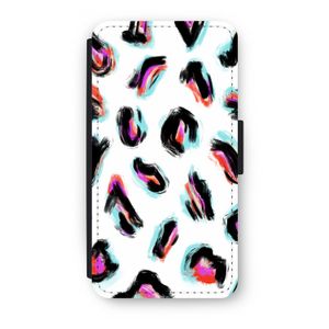 Cheetah color: iPhone XS Flip Hoesje