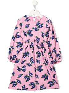 Weekend House Kids. robe fleurie à manches longues - Rose