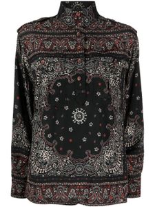 ZIMMERMANN blouse Utility à imprimé cachemire - Noir