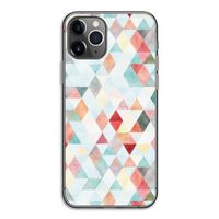 Gekleurde driehoekjes pastel: iPhone 11 Pro Transparant Hoesje