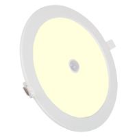 LED Downlight Slim Rond - 12W Warm Wit 3000K - Met PIR Bewegingssensor