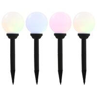 LED-solarlampen rond 15 cm RGB 4 st - thumbnail