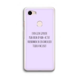 Tequila: Google Pixel 3 Transparant Hoesje