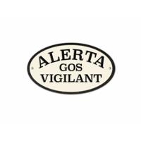 Plaat Magnet & Steel Alerta Gos Vigilant 16,3 x 9,5 cm