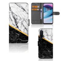 OnePlus Nord CE 5G | Bookcase | Marmer Wit Zwart - Origineel Cadeau Man