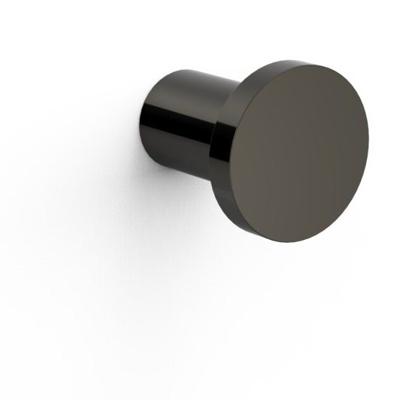 Handdoek haak Banyo | Wandmontage | 3 cm | Enkel haaks | Zwart Metallic