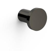 Handdoek haak Banyo | Wandmontage | 3 cm | Enkel haaks | Zwart Metallic