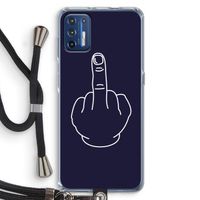 F**k U: Motorola Moto G9 Plus Transparant Hoesje met koord