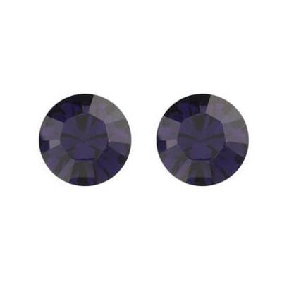 Biba Oorbellen met Swarovski Steentje Purple Velvet
