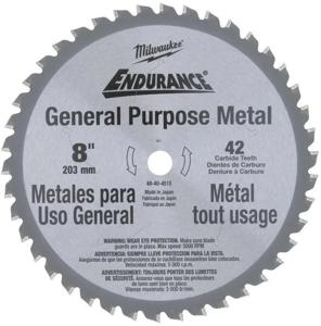 Milwaukee Cirkelzaagblad voor Metaal | Ø 203mm Asgat 15,87mm 42T - 48404515