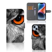 iPhone 15 Plus | Telefoonhoesje | Met pasjeshouder | Uil