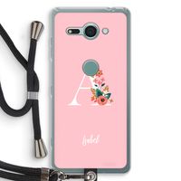Pink Bouquet: Sony Xperia XZ2 Compact Transparant Hoesje met koord