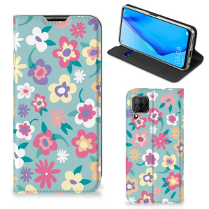 Huawei P40 Lite Smart Cover Flower Power