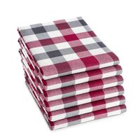 6x DDDDD theedoek 60x65 cm carre antraciet