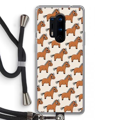 Pony: OnePlus 8 Pro Transparant Hoesje met koord