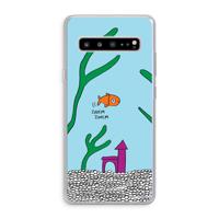 Aquarium: Samsung Galaxy S10 5G Transparant Hoesje - thumbnail