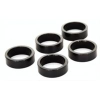 KGS spacers 1-1/8 inch 10 mm aluminium zwart 5 stuks - thumbnail