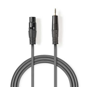 Nedis COTH15320GY10 audio kabel 1 m XLR (3-pin) Grijs