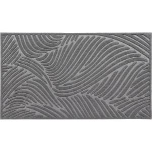 Luance Deurmat Vague - donkergrijs - rubber - rechthoek - 75 x 44 cm - schoonloopmat