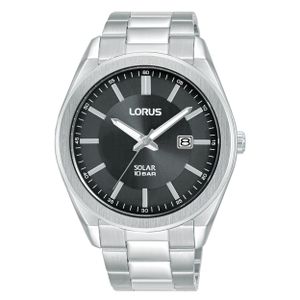 Lorus RX351AX9 Horloge Solar staal zilverkleurig-zwart 42,5 mm