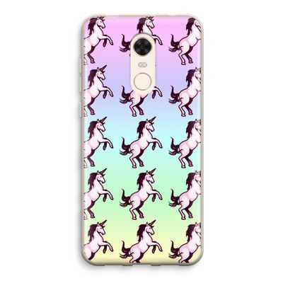 Musketon Unicorn: Xiaomi Redmi 5 Transparant Hoesje