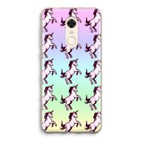 Musketon Unicorn: Xiaomi Redmi 5 Transparant Hoesje