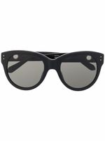 Linda Farrow lunettes de soleil à monture ronde - Noir