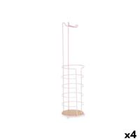 Toiletrolhouder Berilo Roze 16,5 x 63,5 x 16,5 cm (4 Stuks)