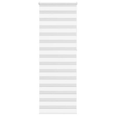 VidaXL Zebra rolgordijn 75x230 cm stofbreedte 70,9 cm polyester wit