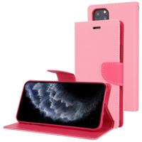 Voor iPhone 11 Pro MERCURY GOOSPERY FANCY dagboek horizontale Flip lederen draagtas met houder & kaartsleuven & portemonnee (roze)