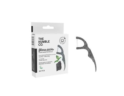 The Humble Co. Tandenstokers + flosdraad - mint & houtskool