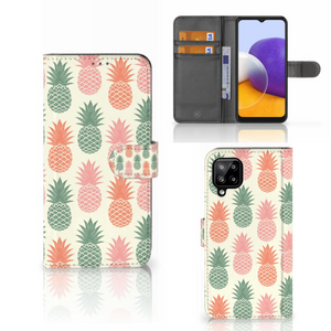 Samsung Galaxy A22 4G | M22 Book Cover Ananas