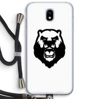 Angry Bear (white): Samsung Galaxy J5 (2017) Transparant Hoesje met koord